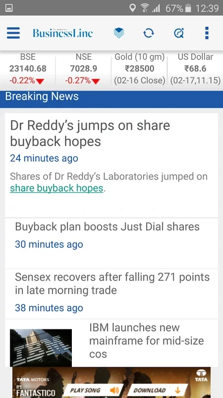 Business Line for Android - Stay Updated with Real-time News