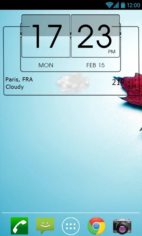 3D Flip Clock & World Weather Widget Theme Pack 6 for Android