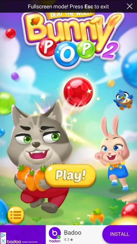 Bunny Pop 2 Beat the Wolf for Android: Challenging & Fun