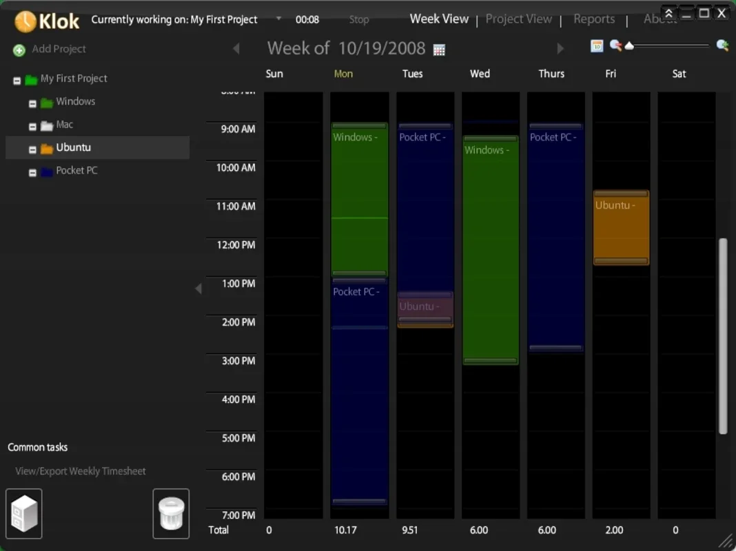 Klok for Windows - Optimize Your Time