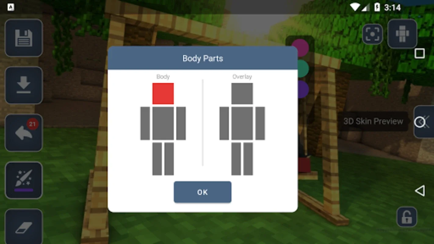 HD Skins Editor for Minecraft on Android - Customize in HD