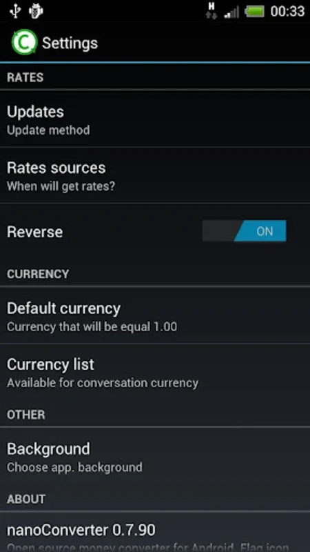 nanoConverter for Android: Seamless Currency Conversion