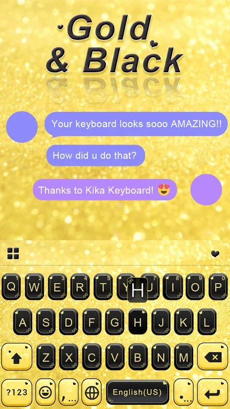 GoldandBlack for Android: Transform Your Kika Keyboard