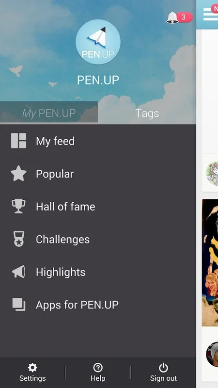 PEN.UP for Android - Share and Discover Art