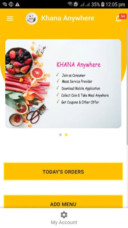 Khana MSP for Android: Quality Meals at Affordable Prices