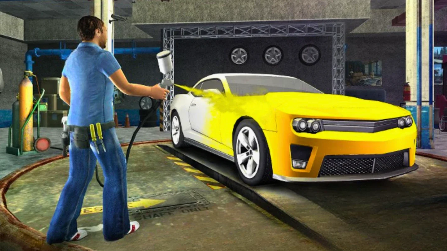 Flat Tire Car Mechanic Garage for Android - Immersive Experience