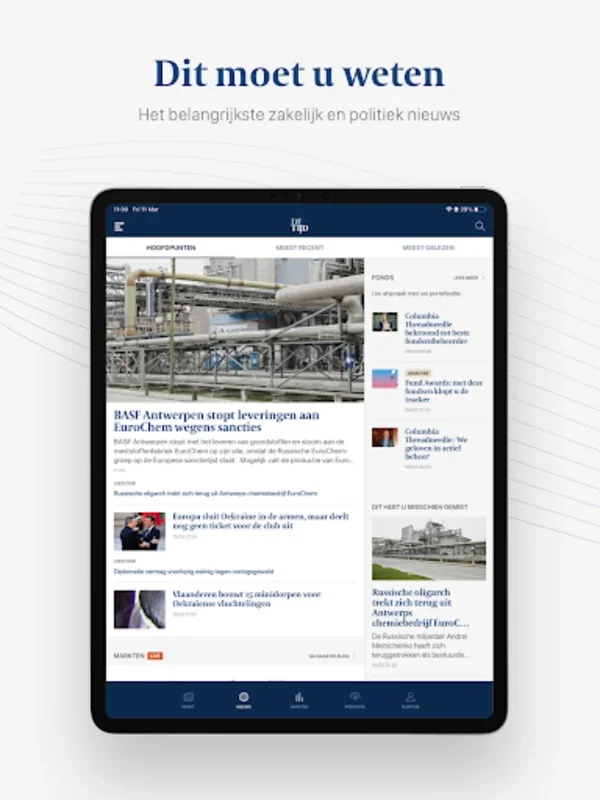 De Tijd for Android - Comprehensive News and Analysis