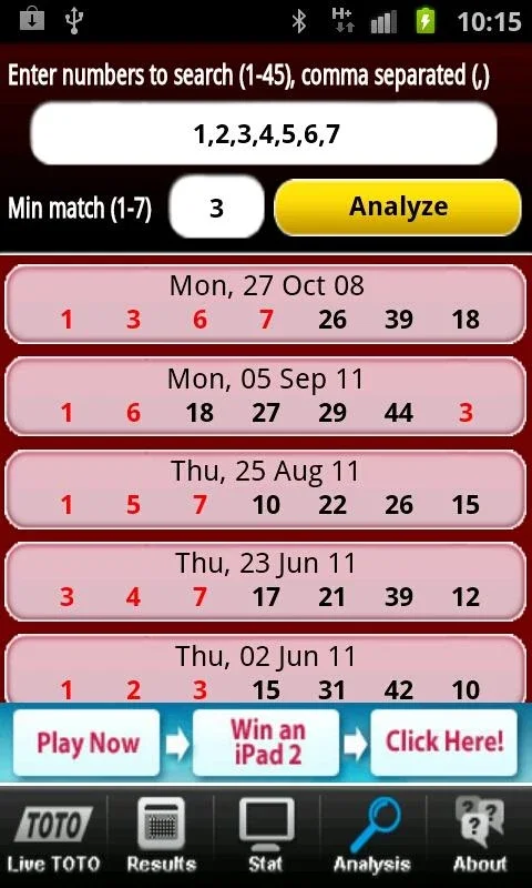Live Toto for Android - Reliable Toto Results