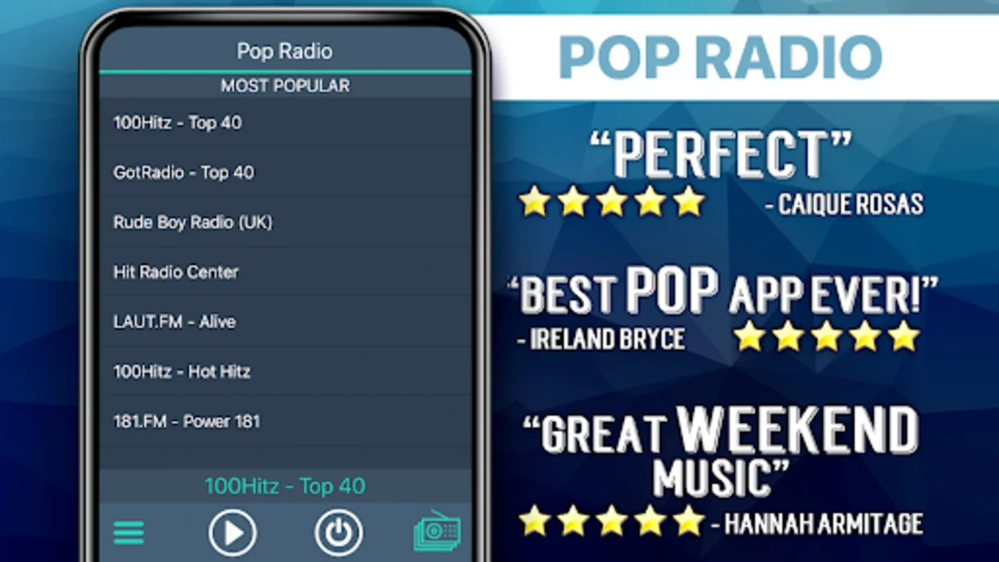 Pop Radio Favorites for Android - Stream Diverse Genres