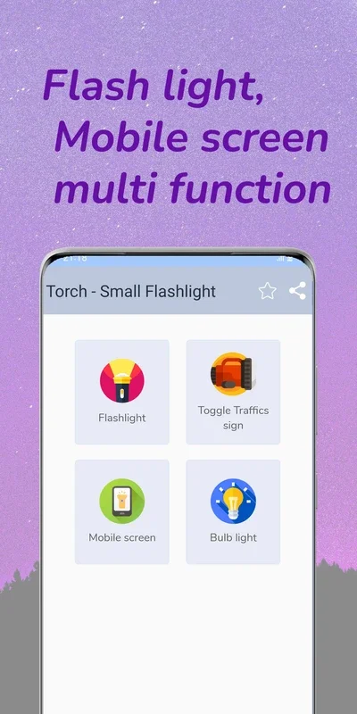 Torch - Small Flashlight for Android - No Downloading Needed