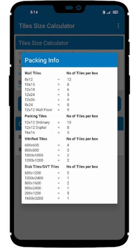 Tiles Work Per Box Calculation for Android - Precise Installation Planning