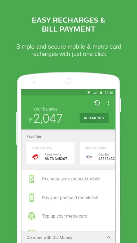 Ola Money for Android: Simplifying Payments