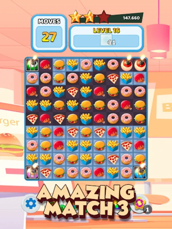 Crush The Burger Match 3 Game for Android - Engaging Puzzle Fun