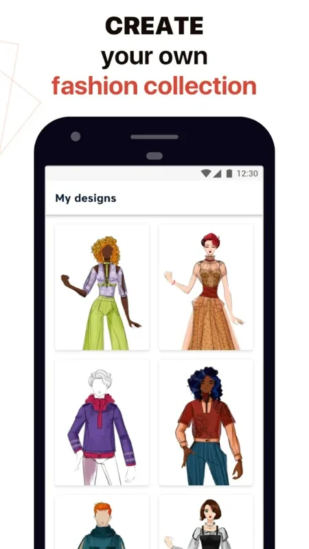 Fashion Design Sketches Book for Android - Create Fashion Designs