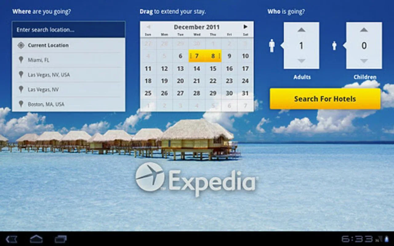 Expedia for Android: Simplify Hotel Booking