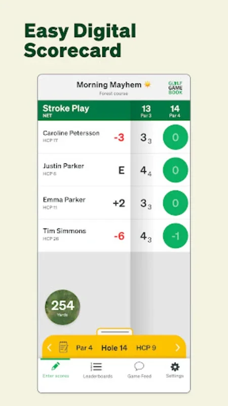 Golf GameBook for Android - Track and Compete