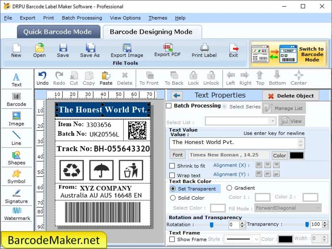 Label Maker for Professional for Windows - Simplify Label Creation