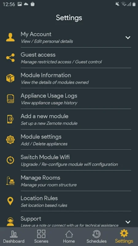 Zemote for Android: Smart Home Automation