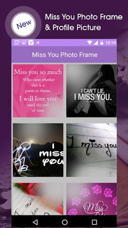 Miss You Photo Frame for Android - Download the APK from AppHuts