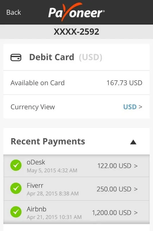 Payoneer for Android: Streamlining Global Payments