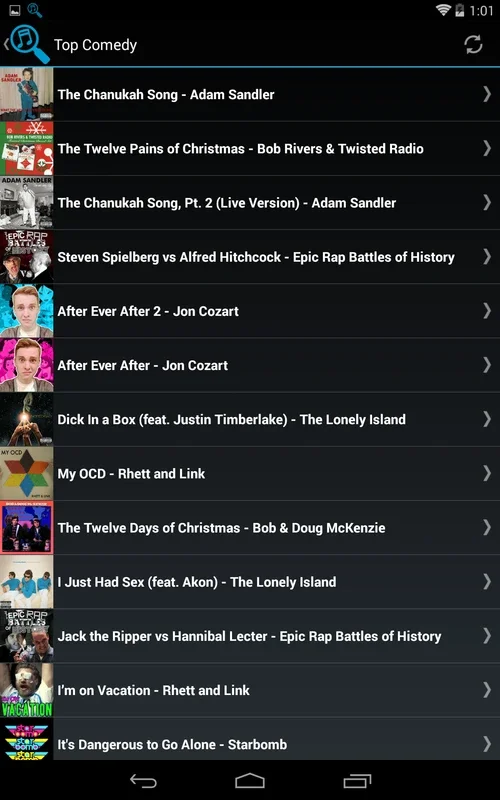 TinyTunes for Android - Stream Music Without Downloads