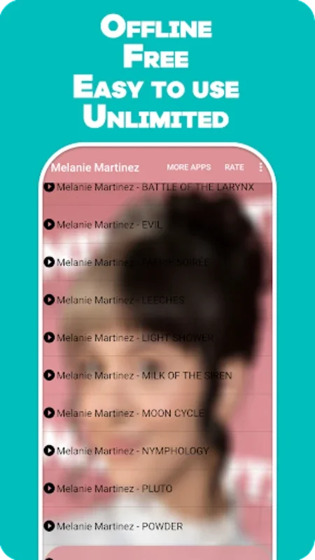 Melanie Martinez for Android - Enjoy Music Offline