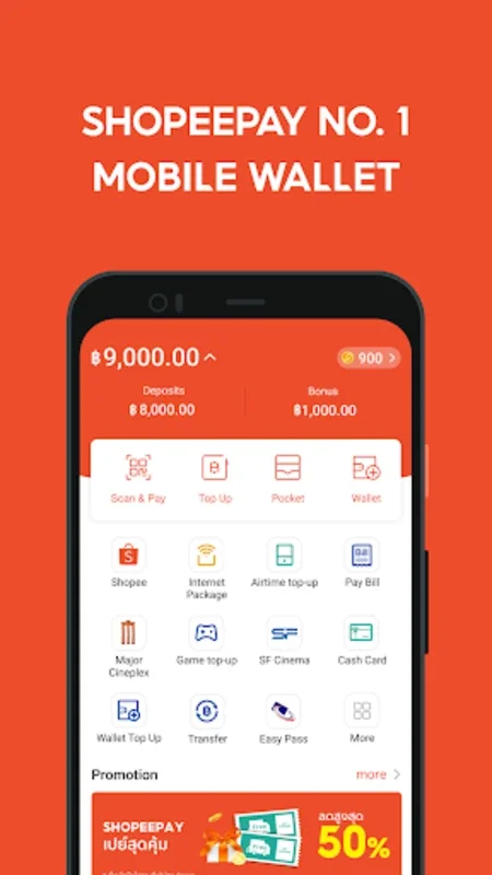 ShopeePay for Android - Manage Cashless Transactions Easily