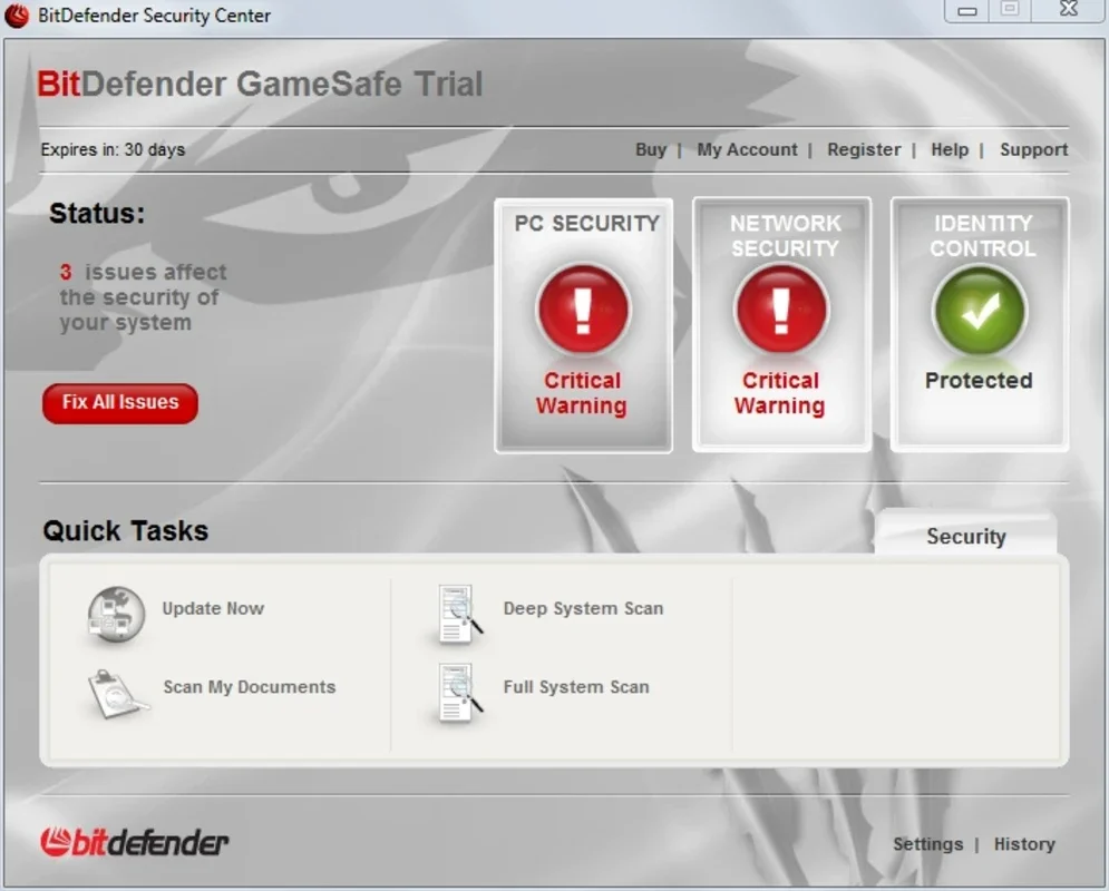 BitDefender GameSafe for Windows - Secure Your Gaming Experience