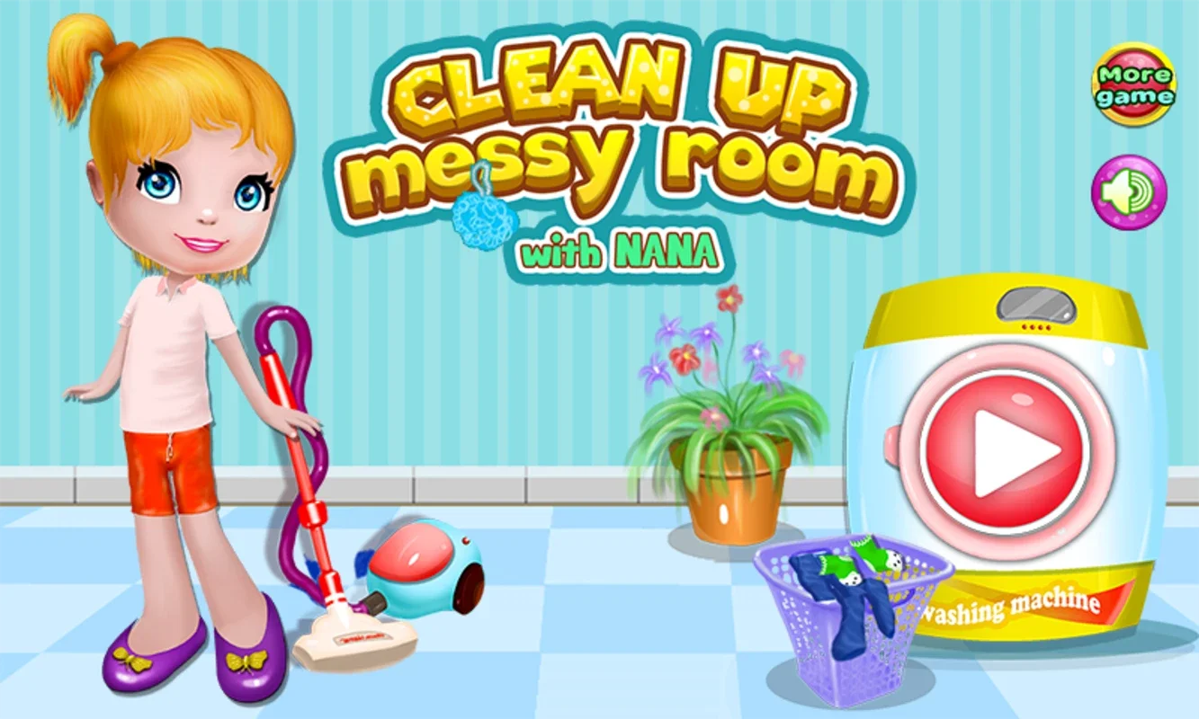 Clean up messy room with Nana for Android - Fun Cleaning Skills Game