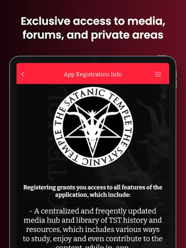 The Satanic Temple for Android: Explore Its Philosophy