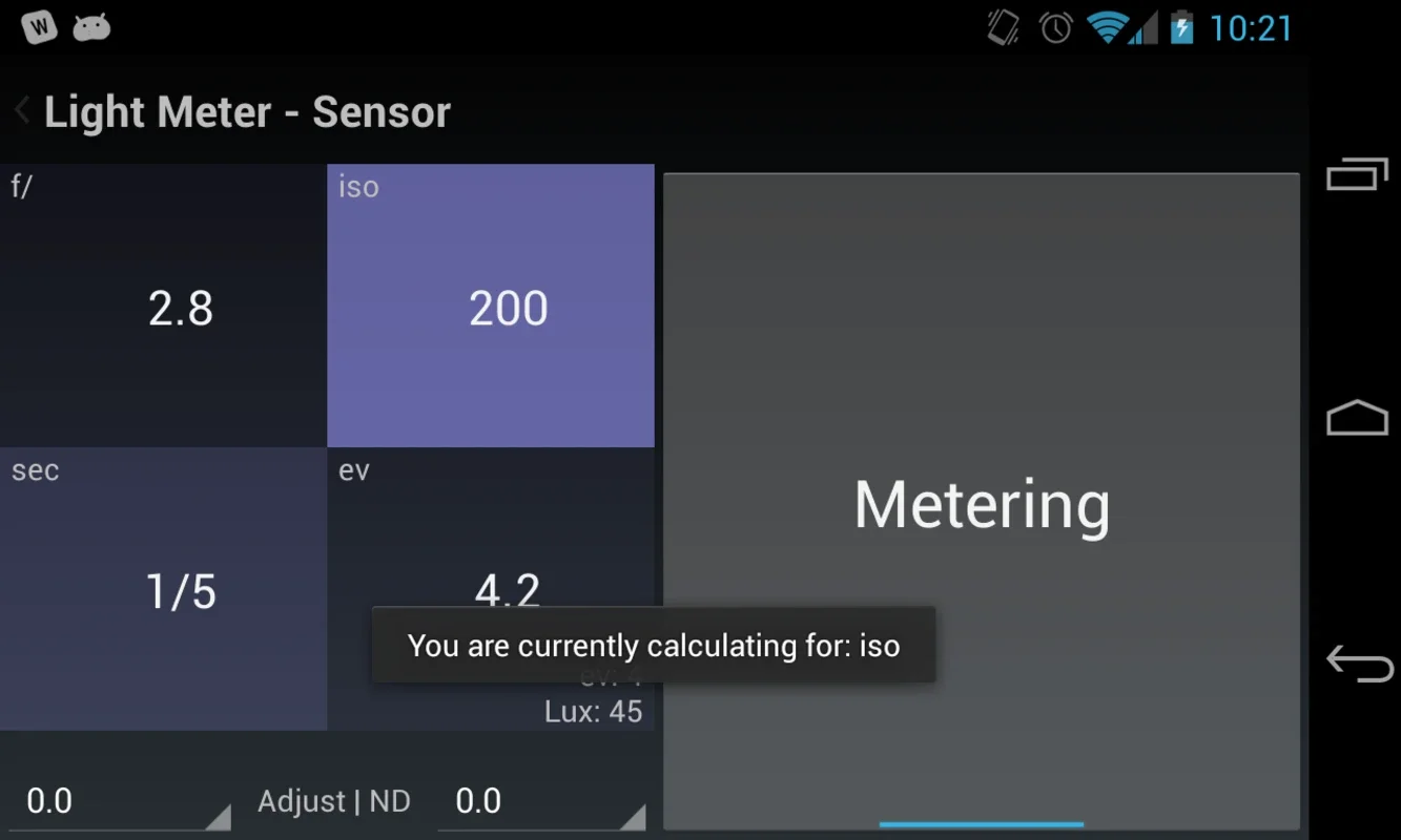 Light Meter Tools - Trial for Android: Accurate Exposure Aid