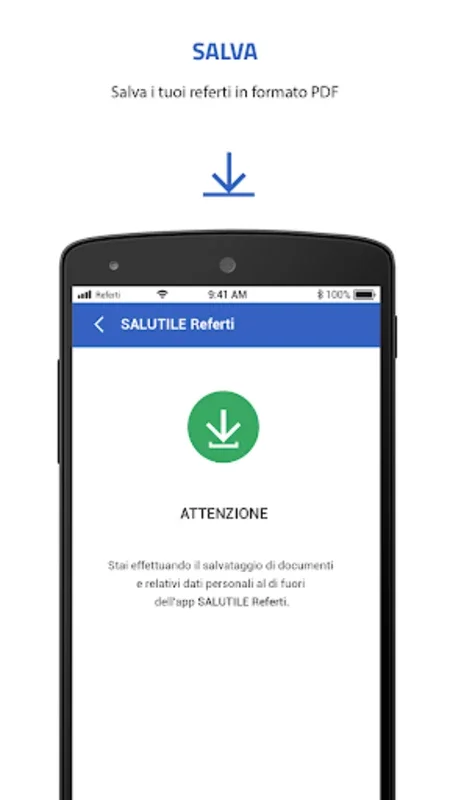 SALUTILE Referti for Android: Manage Health Reports