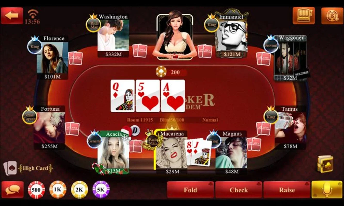 Free Poker-Texas Holdem: Global Texas Hold'em on Android