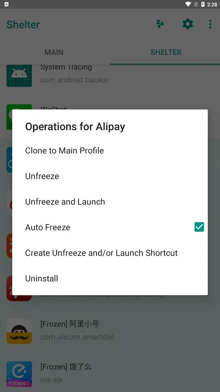 Shelter for Android - Securely Run Apps Isolated