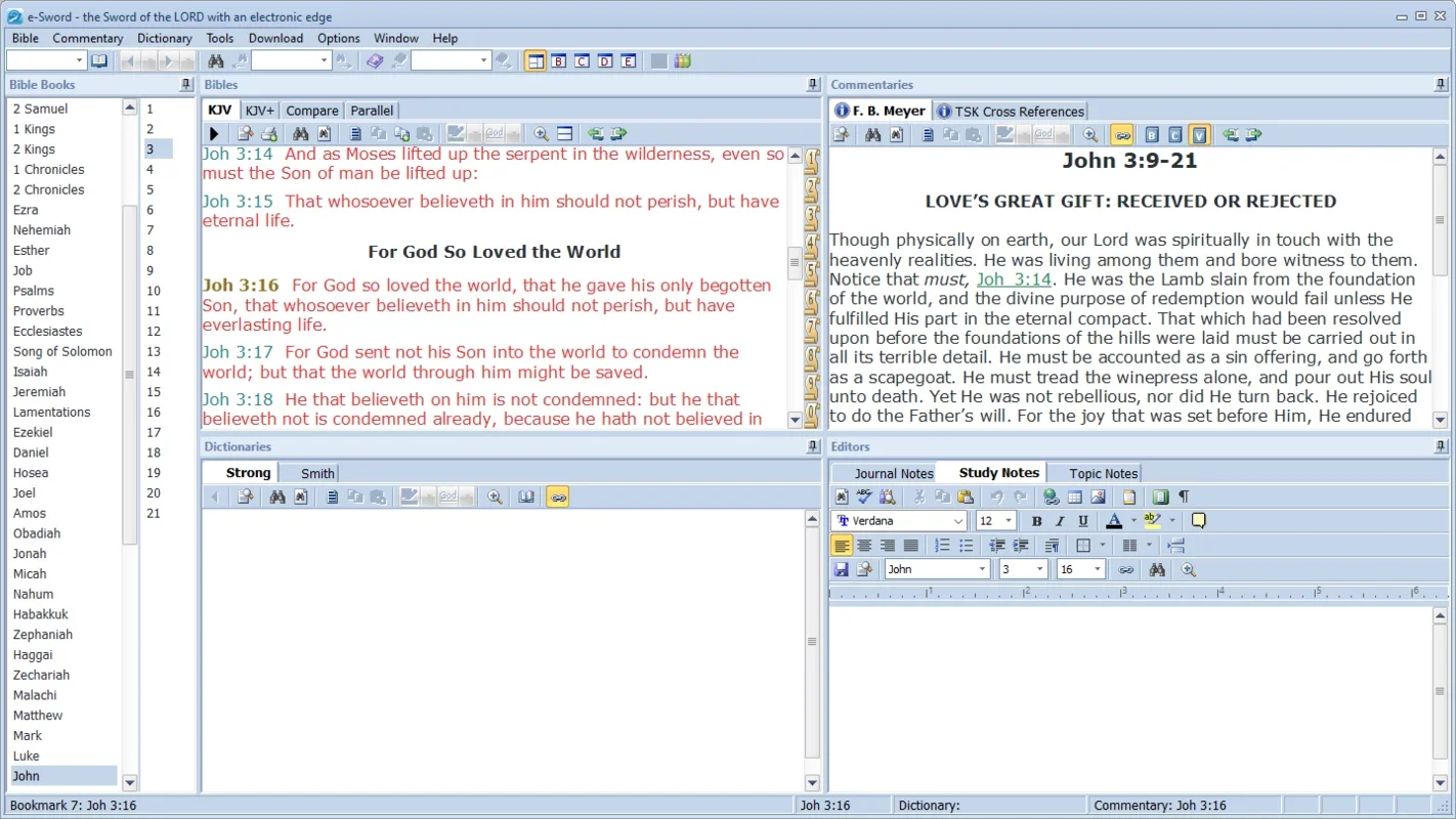 e-Sword for Windows: Enhancing Bible Study