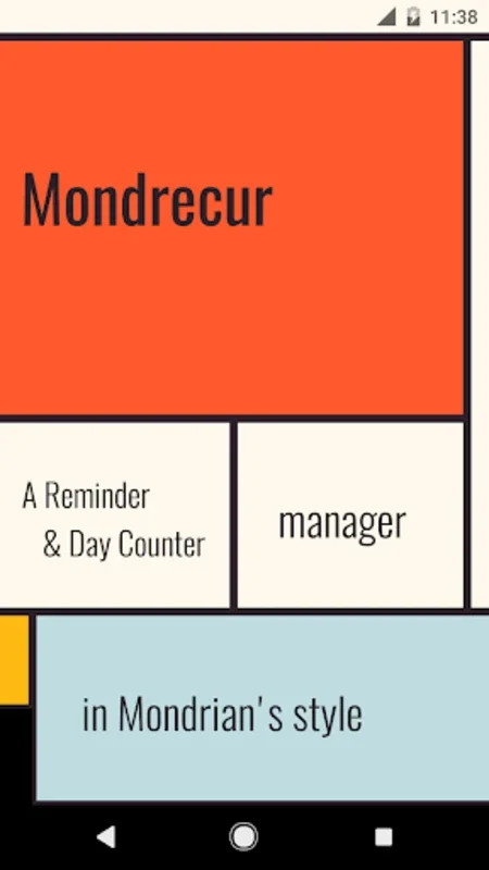 Mondrecur - Android's Art-Inspired Task Organizer