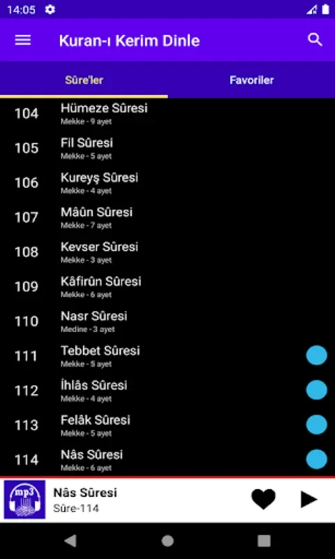 Kuran-ı Kerim Dinle for Android - Immersive Quran Listening