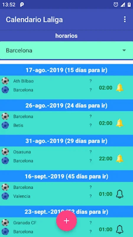 Calendar for La liga for Android: Your La Liga Information Hub