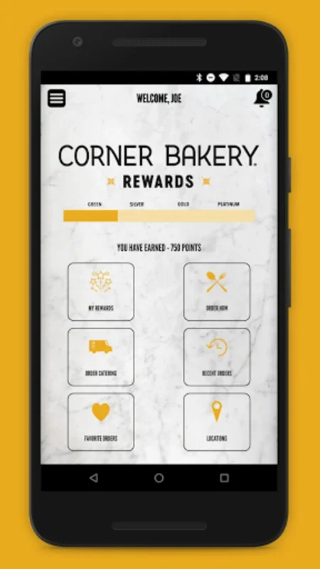 Corner Bakery Cafe for Android - Earn Rewards with Every Meal