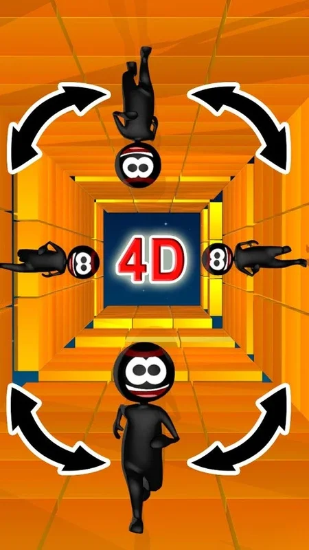 Stickman Run 4D for Android - An Action - Packed Multidimensional Adventure