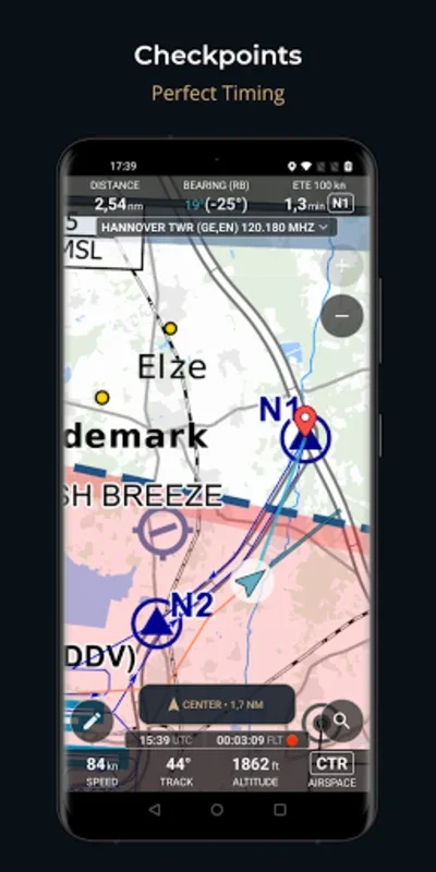 SkyMap 2020 for Android - Offline Aviation Map