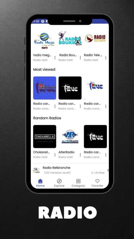 Radio mega 103.7 fm haiti 24/7 - Android App for Haitian Music