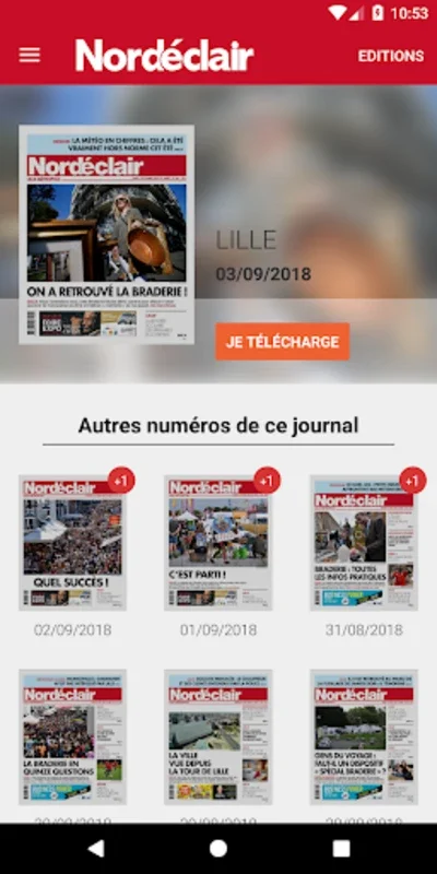 Nord Eclair : Actualités Lille for Android - Stay Informed