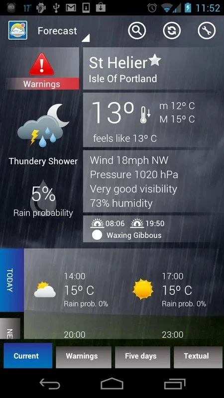 UK Weather for Android - Reliable Forecasts & Alerts