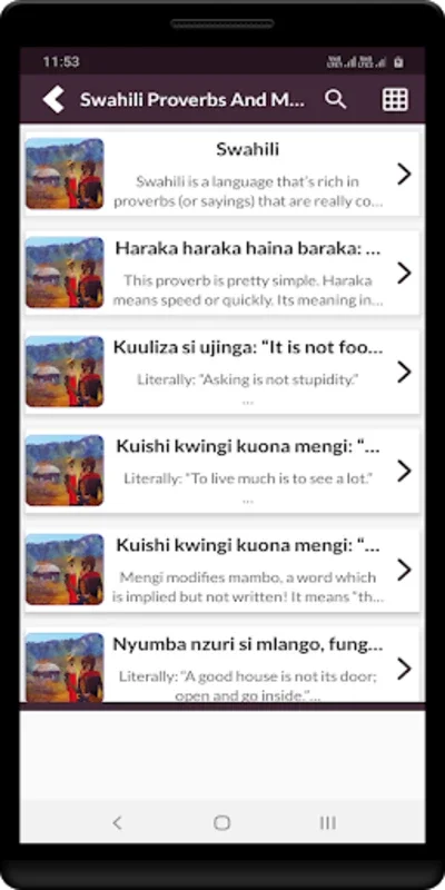 Swahili Proverbs And Meaning for Android: Explore Cultural Expressions