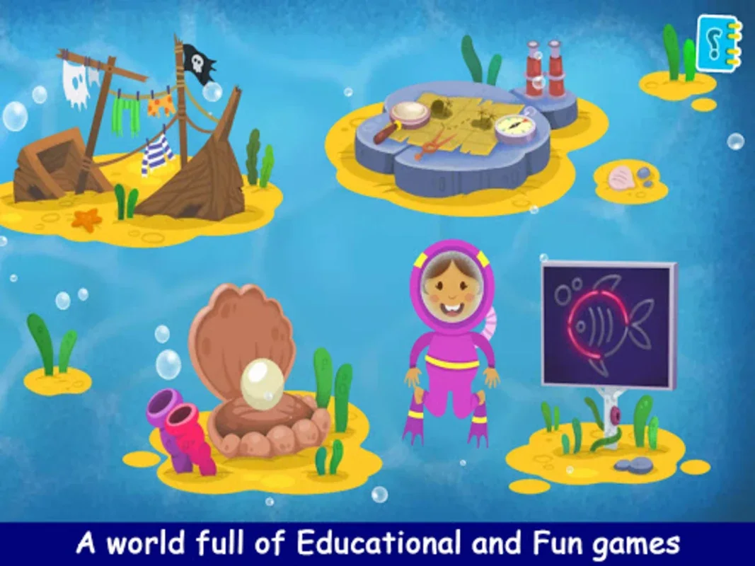 Kiddos under the Sea for Android - Fun Educational Experience