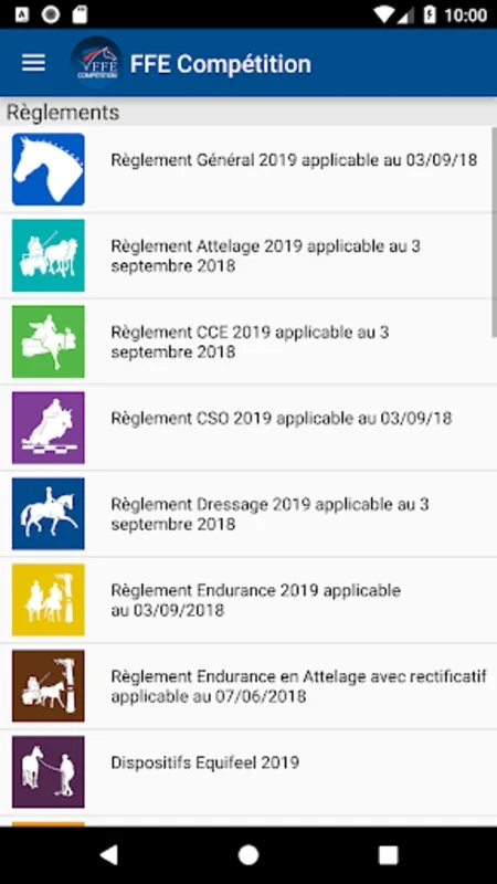 FFE Compétition for Android - Track Competitions and Rankings