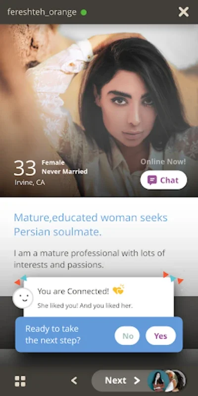 IranianPersonals for Android - Connect Persian Singles