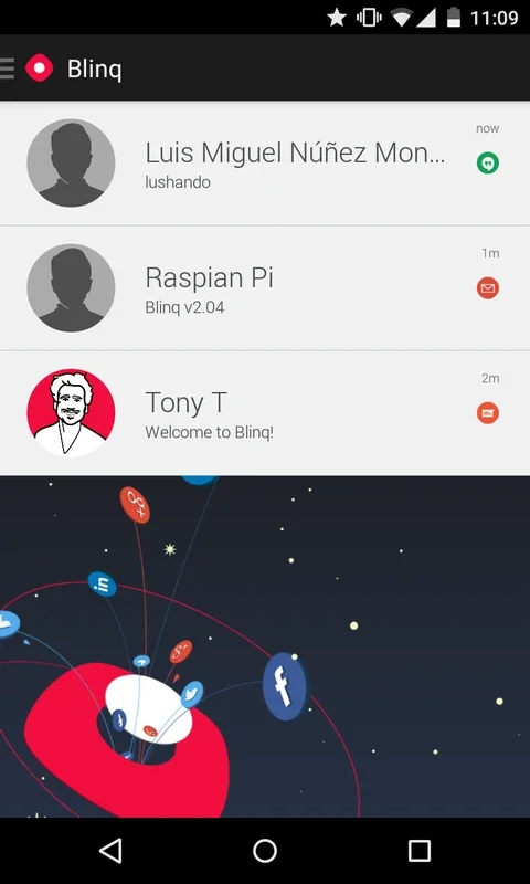 Blinq for Android - Centralize Your Social Life