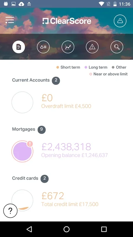 ClearScore for Android - Manage Your Finances Easily